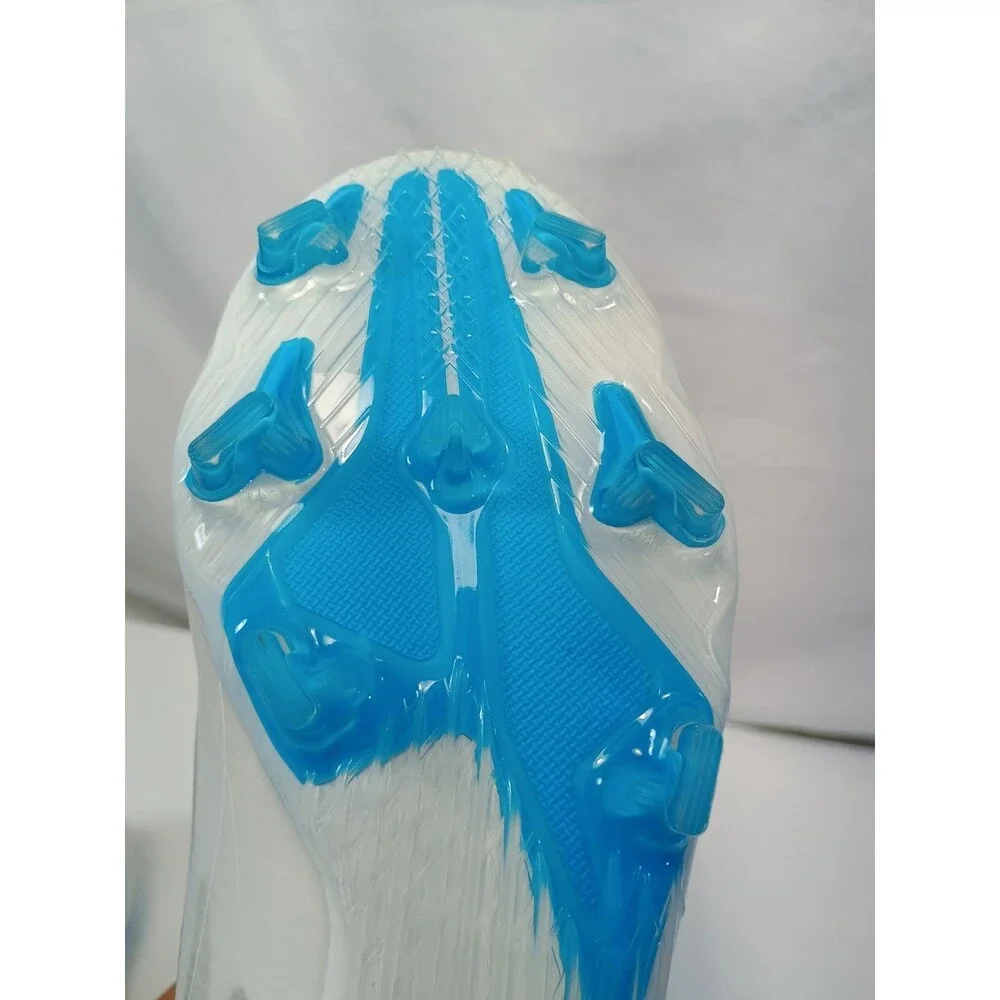 adidas X Speedflow.2 White Blue Soccer Cleats Plastic Lace Up Low Top